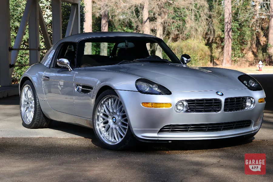 BMW Z8 roadster displayed at a collector car event showcasing one of BMW's most iconic modern classics.