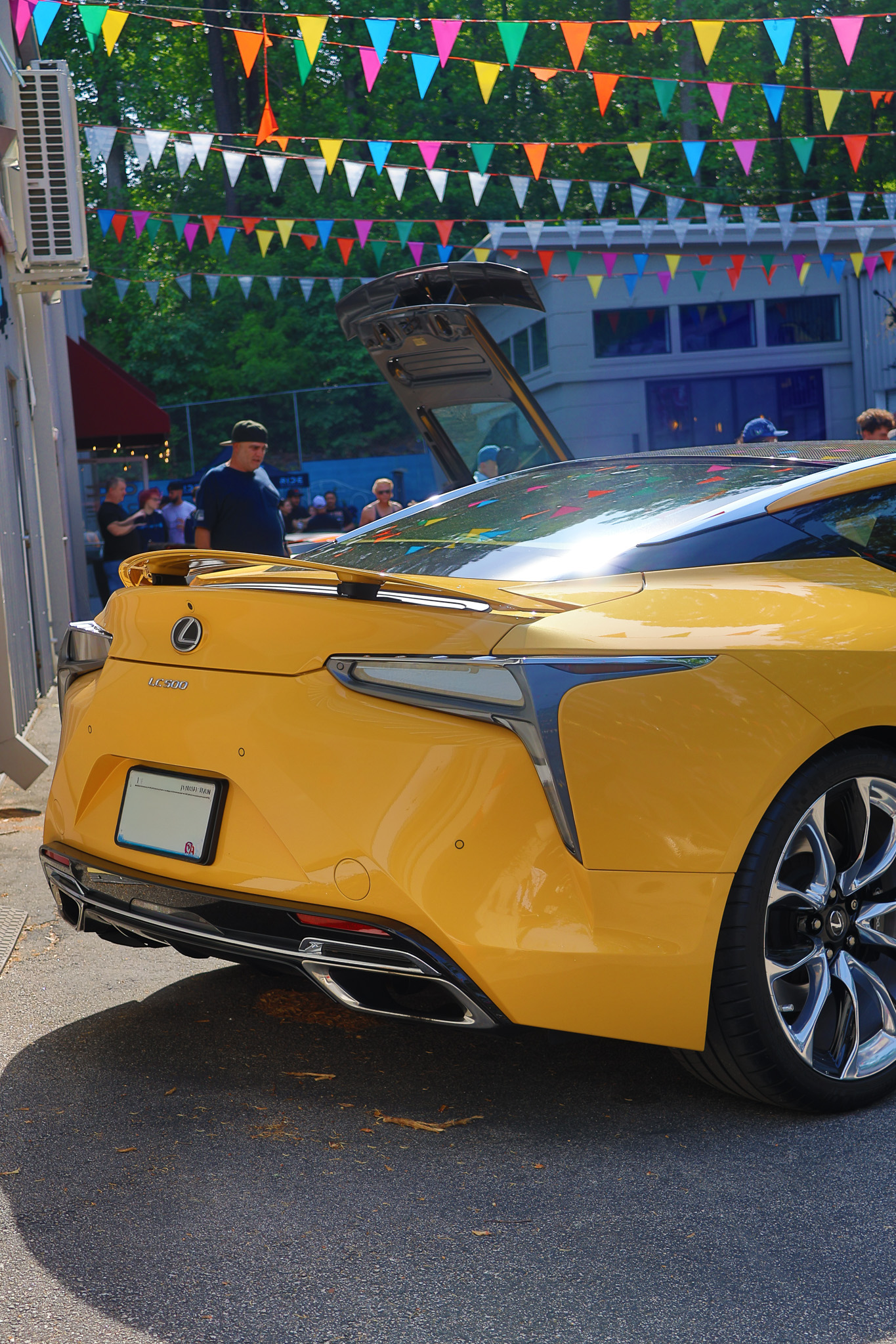 Detailed exterior shot of a Lexus LC 500, one of the last naturally aspirated V8 luxury coupes.