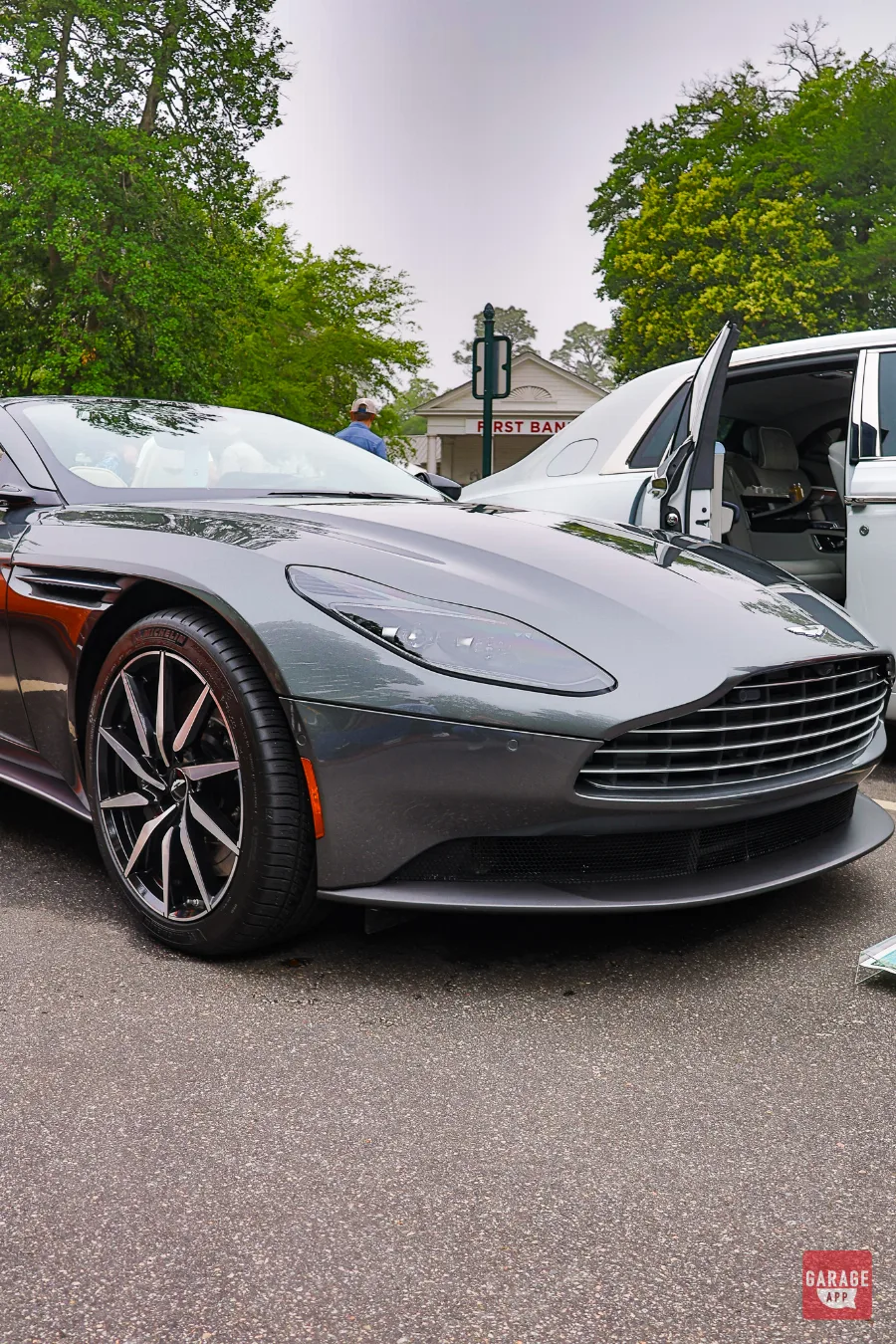 Aston Martin DB11 Volante front fascia and headlight detail