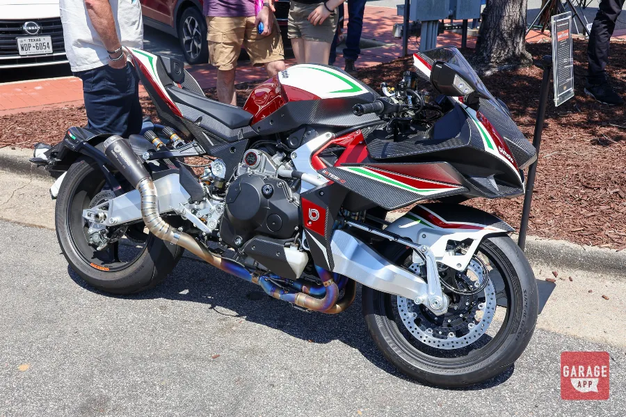 Bimota Tesi H2 tricolore full side view Southern Pines