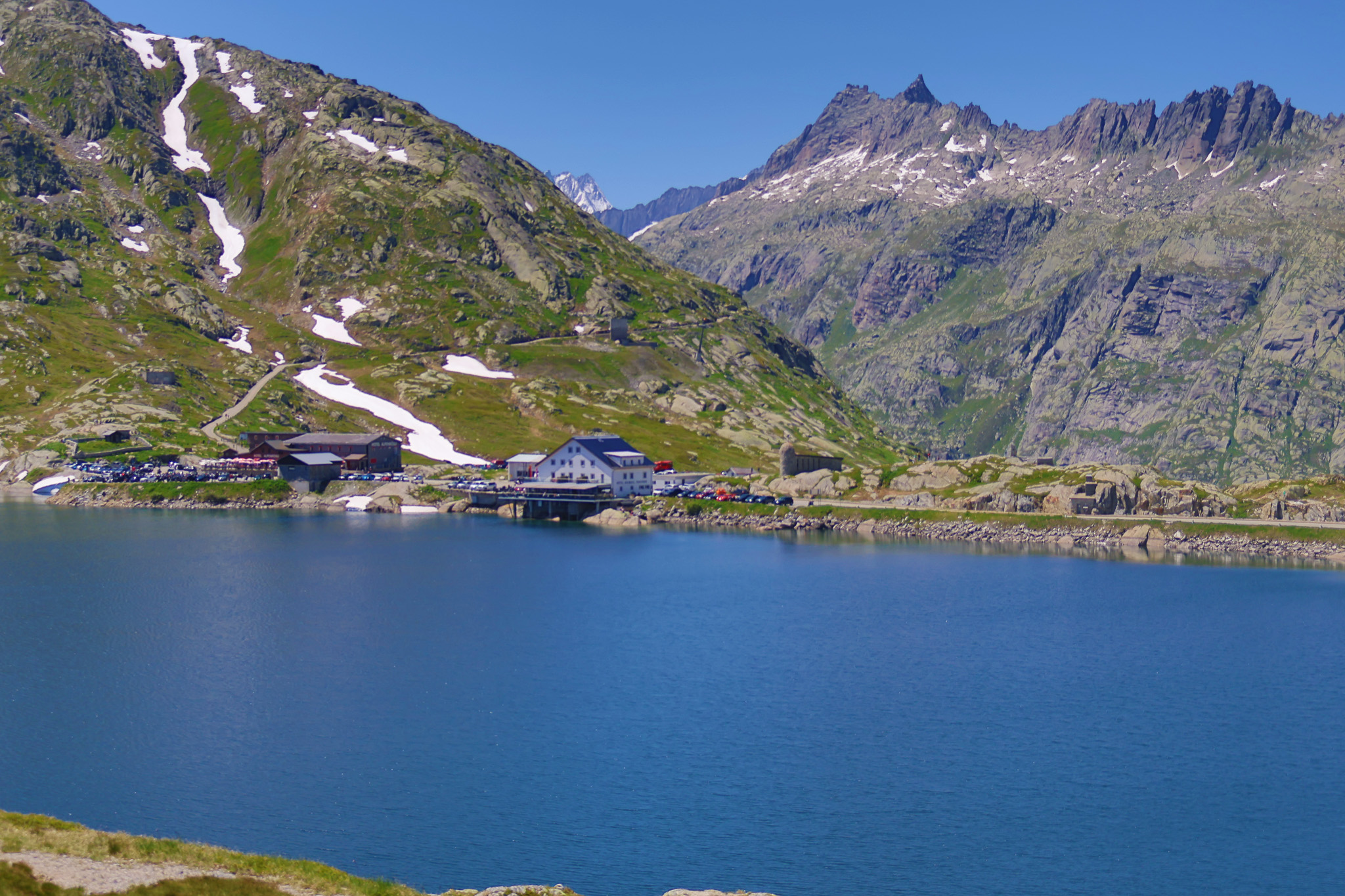 Grimsel Pass Totensee lake Swiss Alps Hospiz