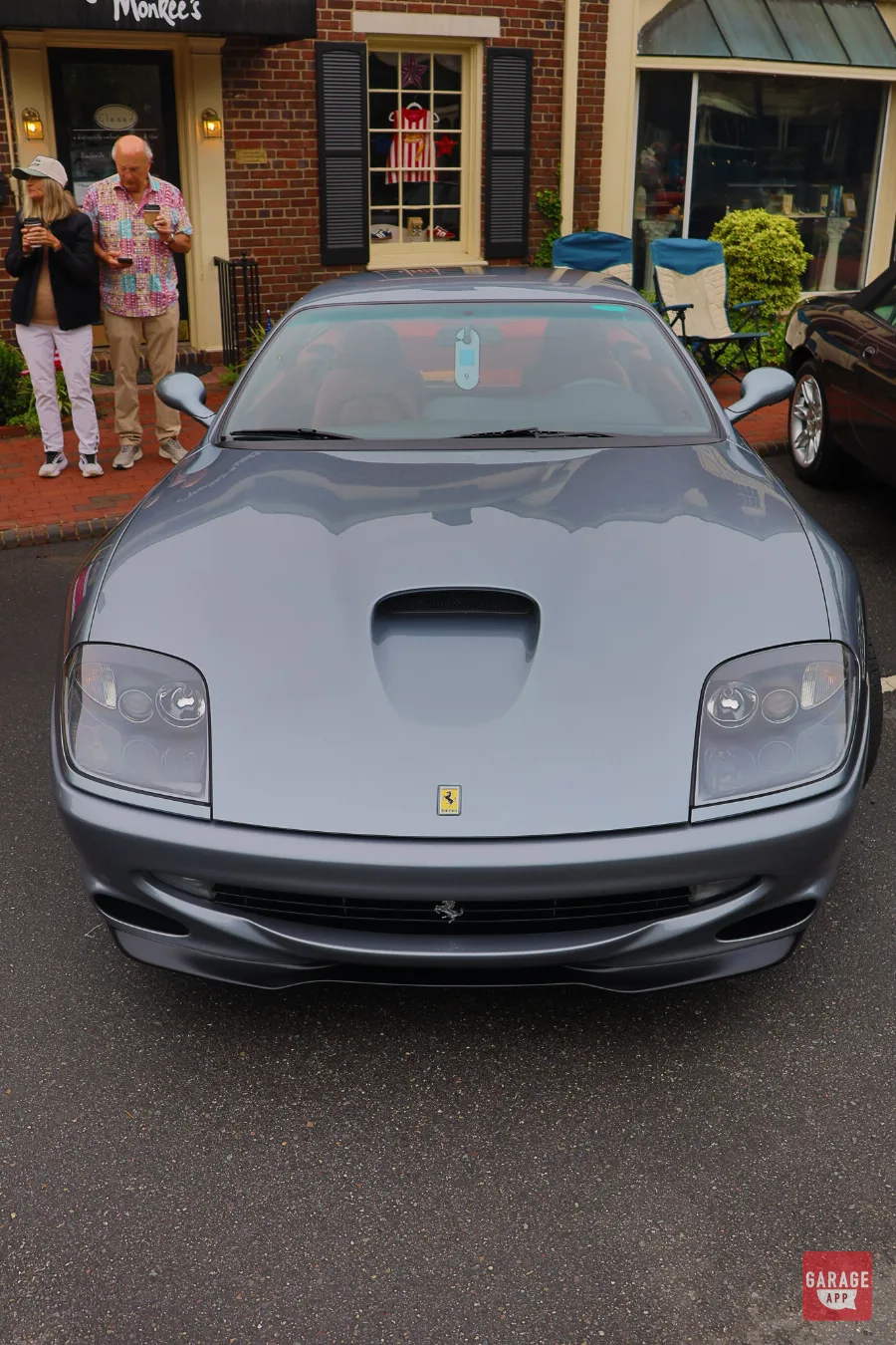 Silver Ferrari 575M front view at Sandhills Motoring Expo North Carolina